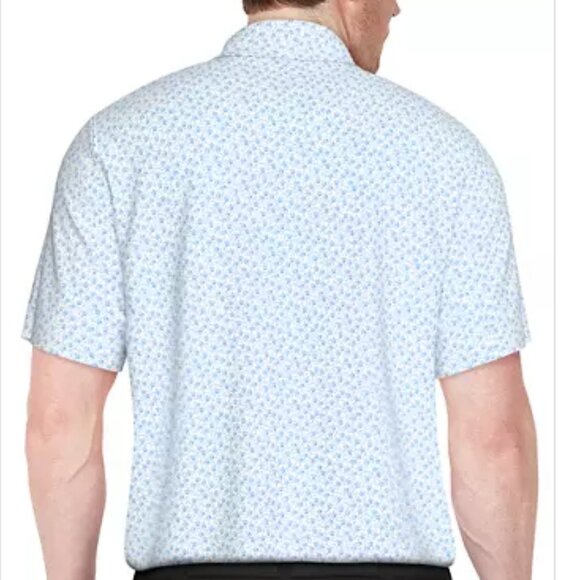 PGA TOUR Mens Floral Print Golf Polo - Picture 2 of 2
